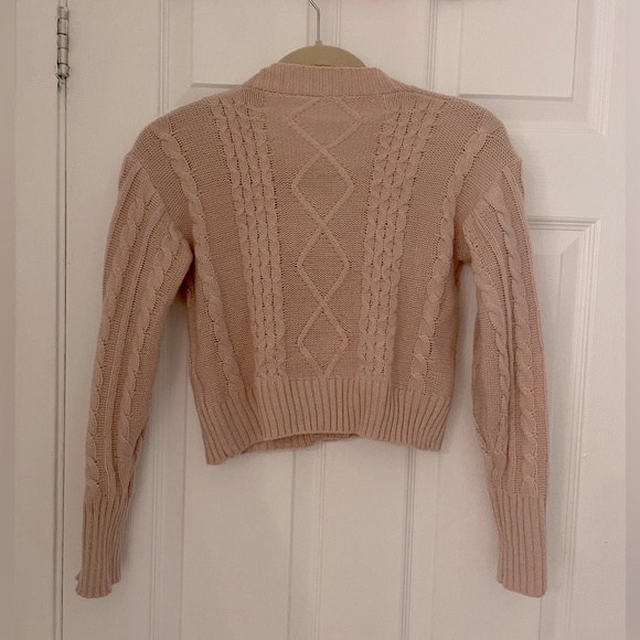 CUTE CROP 3 BUTTON CARDIGAN - Picture 2 of 3